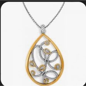 BRIGHTON Yalta convertible necklace silver and gold